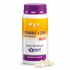 S.B. Вітамін С 300 мг та цинк 5 мг пролонгованої дії «Vitamin C+Zink», 180 капсул